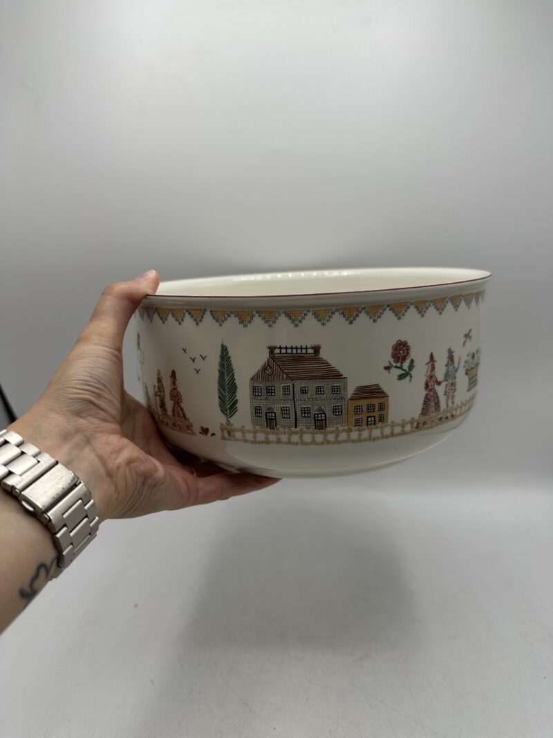 Saladier ou plat ancien Villeroy & Boch American Sampler – Image 7