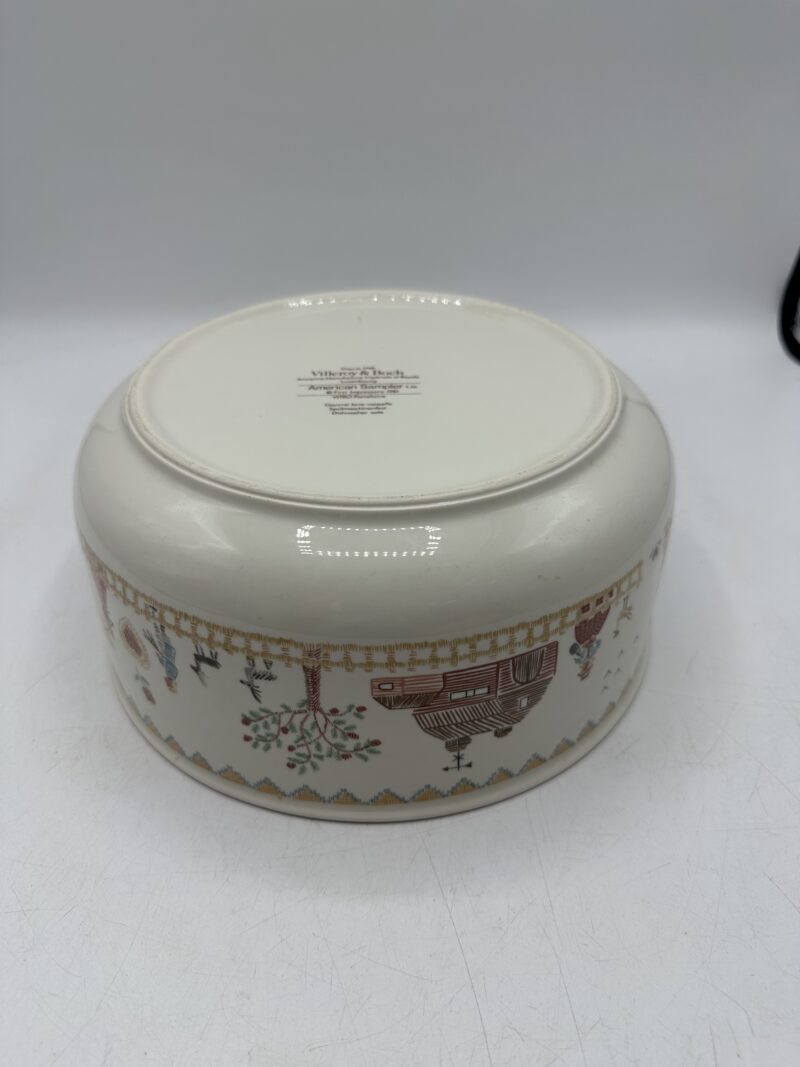 Saladier ou plat ancien Villeroy & Boch American Sampler – Image 9