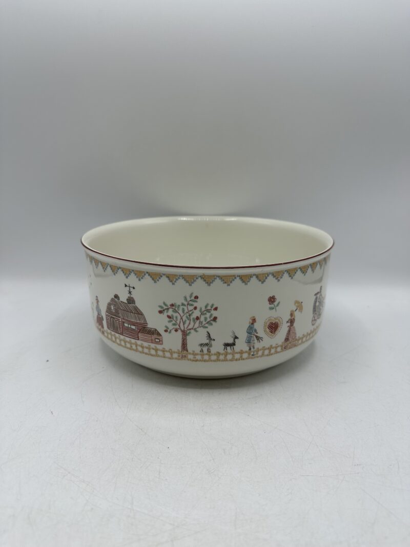 Saladier ou plat ancien Villeroy & Boch American Sampler – Image 10
