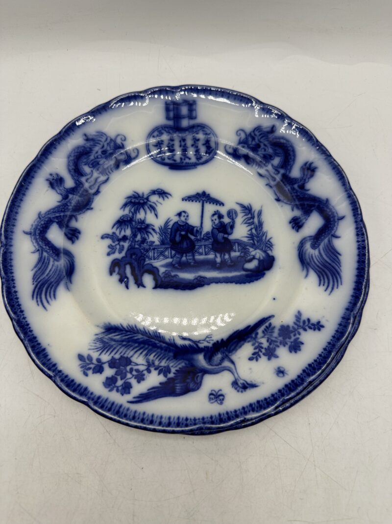 Duo d’assiettes anciennes J.Vieillard D. Johnston – Image 2