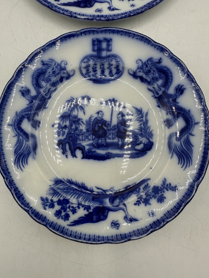 Duo d’assiettes anciennes J.Vieillard D. Johnston – Image 4