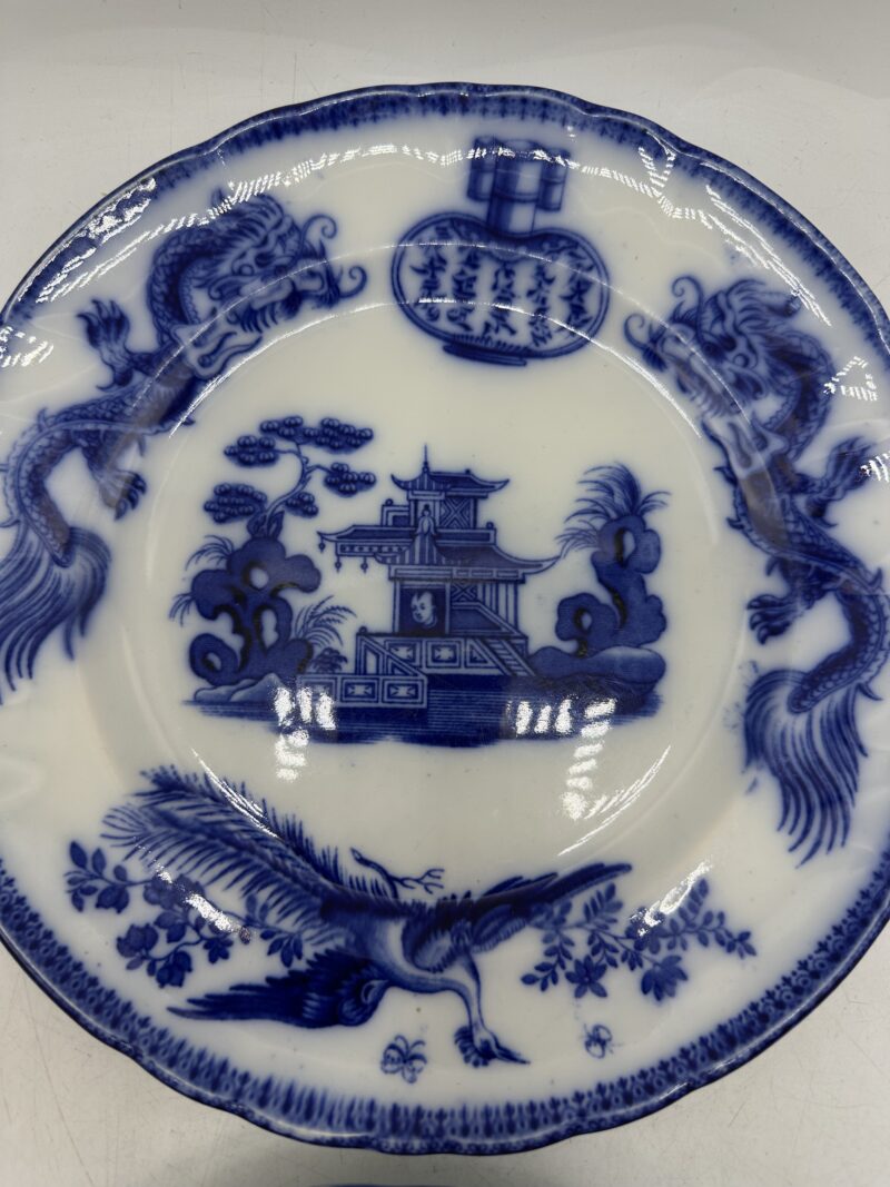 Duo d’assiettes anciennes J.Vieillard D. Johnston – Image 5