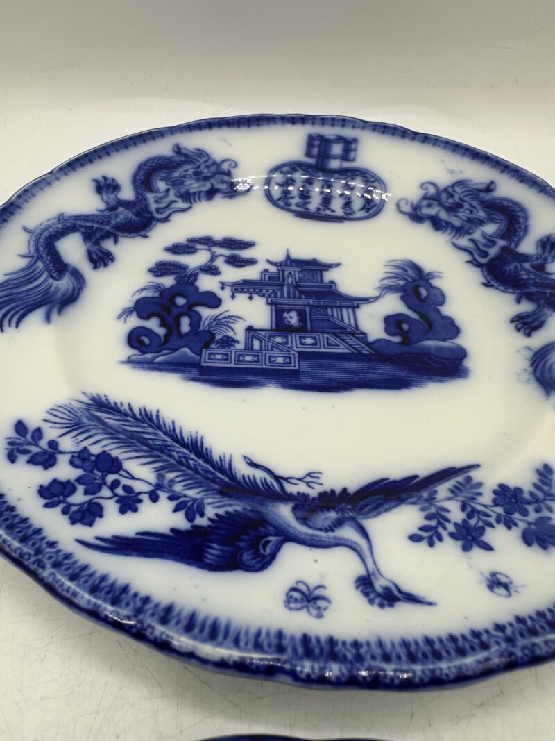 Duo d’assiettes anciennes J.Vieillard D. Johnston – Image 6