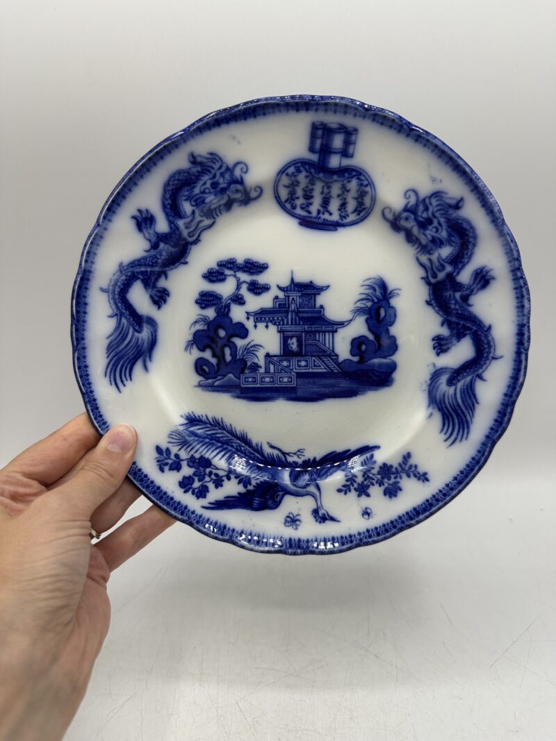 Duo d’assiettes anciennes J.Vieillard D. Johnston – Image 12