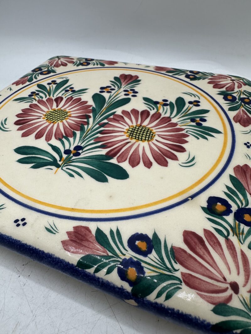 Dessous de plat fleuri Henriot Quimper – Image 4