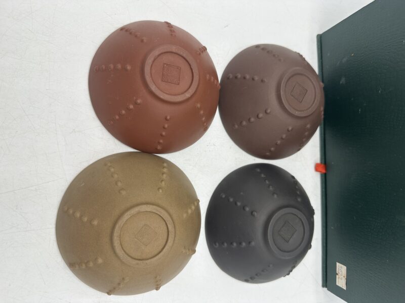 Lot de 4 bols La Terre de Dingshu artisanat chinois – Image 5