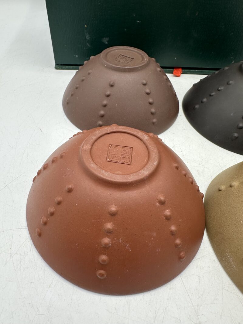 Lot de 4 bols La Terre de Dingshu artisanat chinois – Image 6