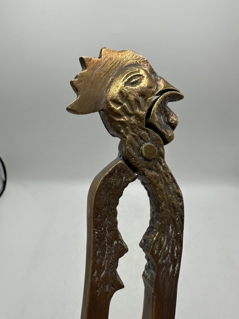 Ancien casse-noisettes tête de coq en cuivre vintage – Image 5