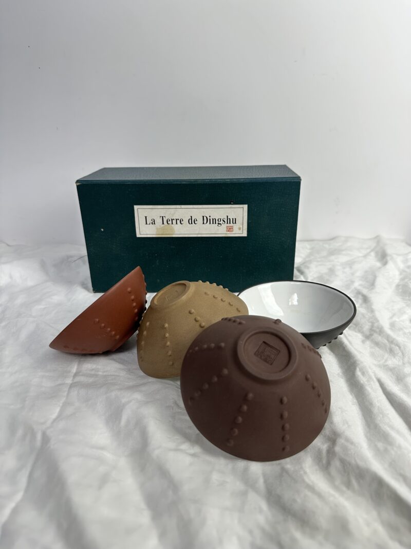 Lot de 4 bols La Terre de Dingshu artisanat chinois