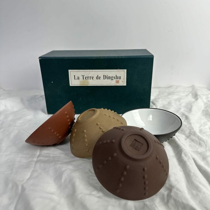 Lot de 4 bols La Terre de Dingshu artisanat chinois
