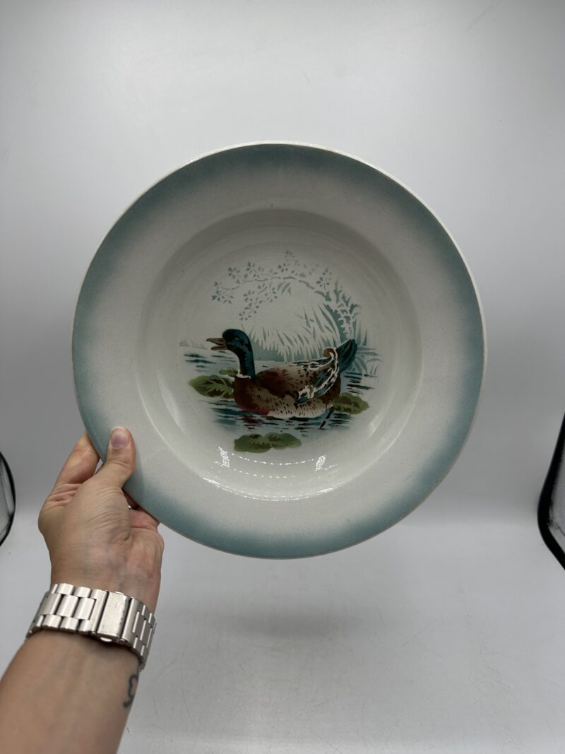 Ancien plat creux Saint Amand canard – Image 6