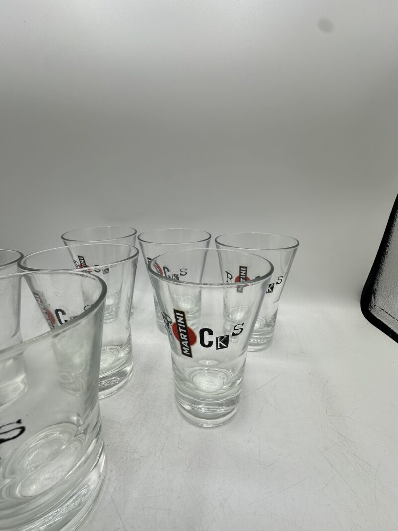 Lot de 8 verres Martini Rocks vintage – Image 9