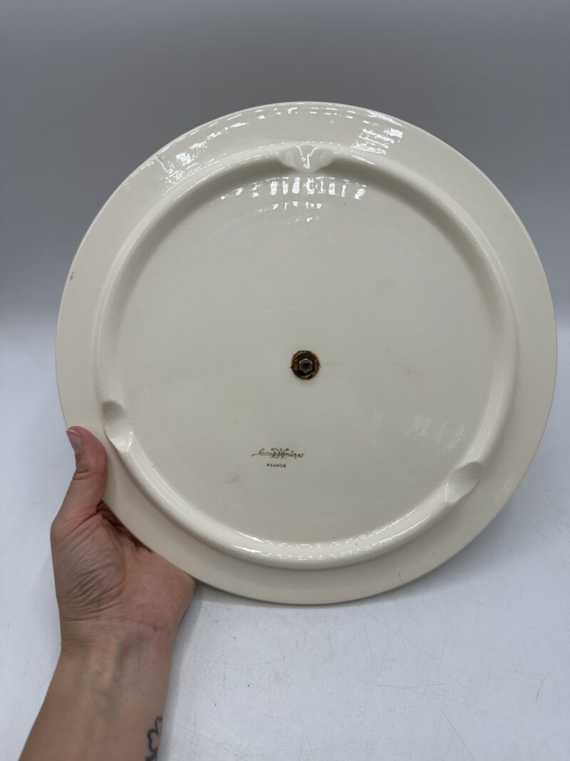 Serviteur à gâteaux ou fromage Sarreguemines vintage – Image 9