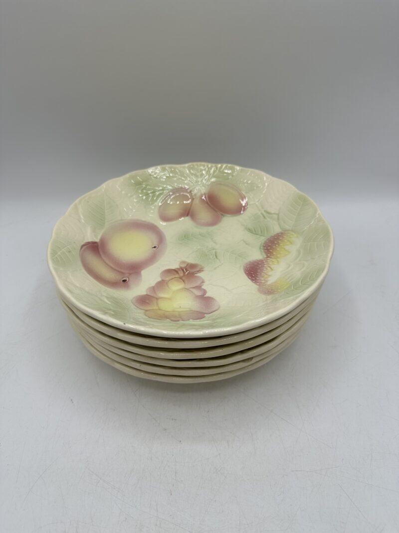 Ensemble 6 assiettes creuses barbotine Salins les bains – Image 2