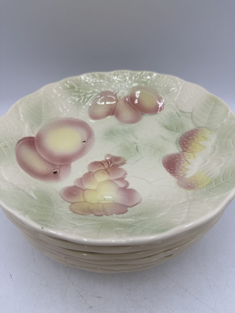Ensemble 6 assiettes creuses barbotine Salins les bains – Image 3