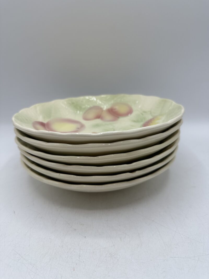 Ensemble 6 assiettes creuses barbotine Salins les bains – Image 4
