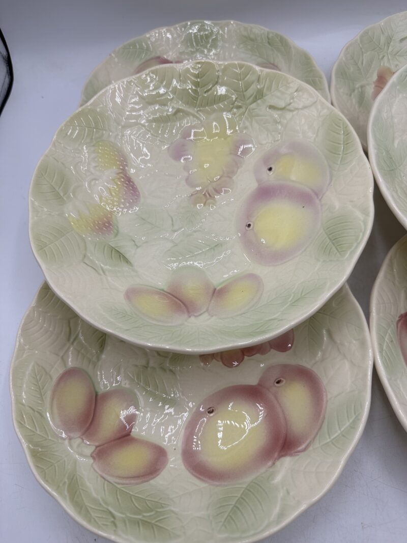 Ensemble 6 assiettes creuses barbotine Salins les bains – Image 10