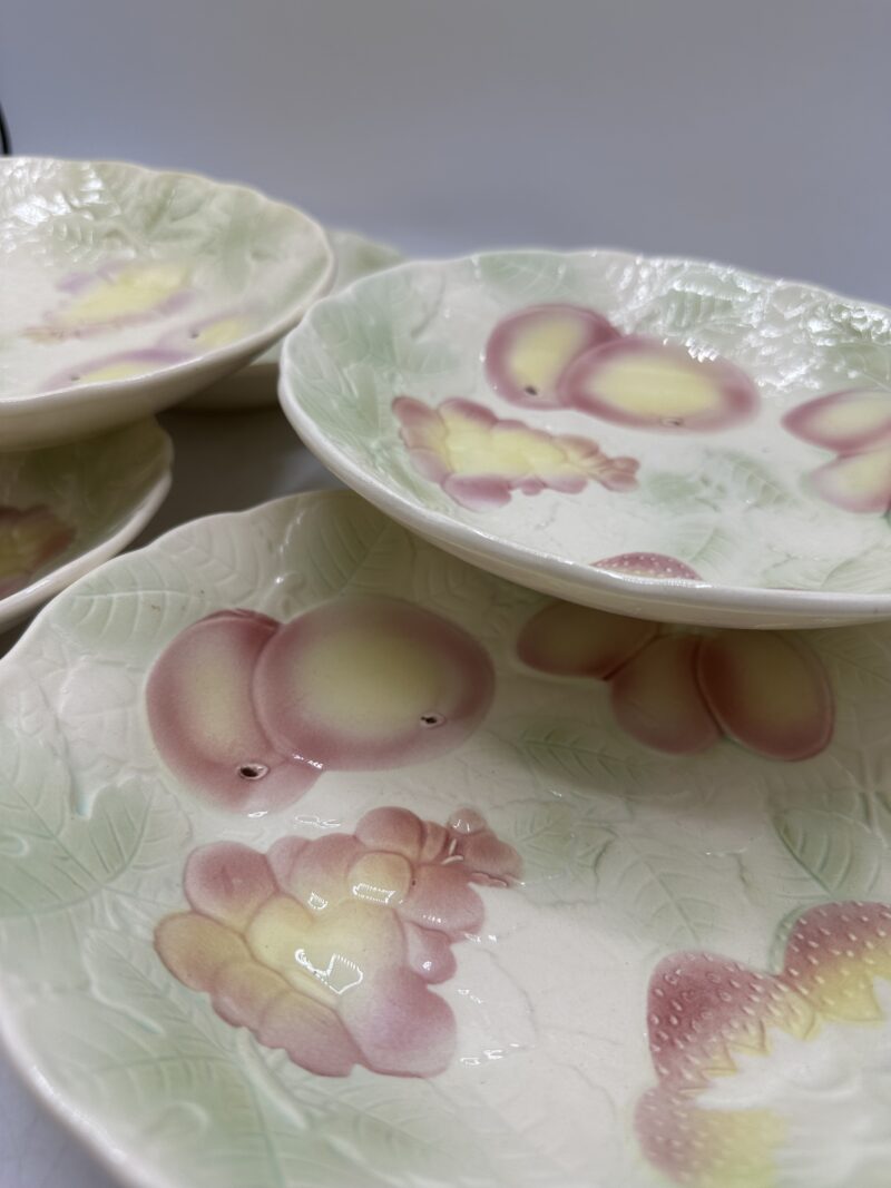Ensemble 6 assiettes creuses barbotine Salins les bains – Image 12