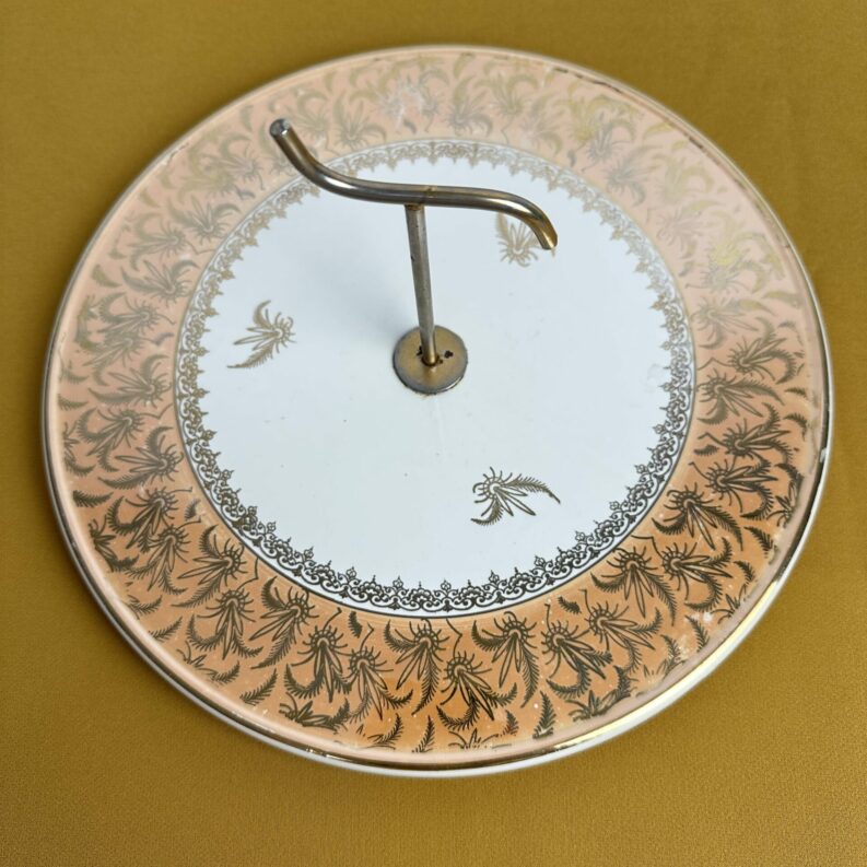 Serviteur à gâteaux ou fromage Sarreguemines vintage