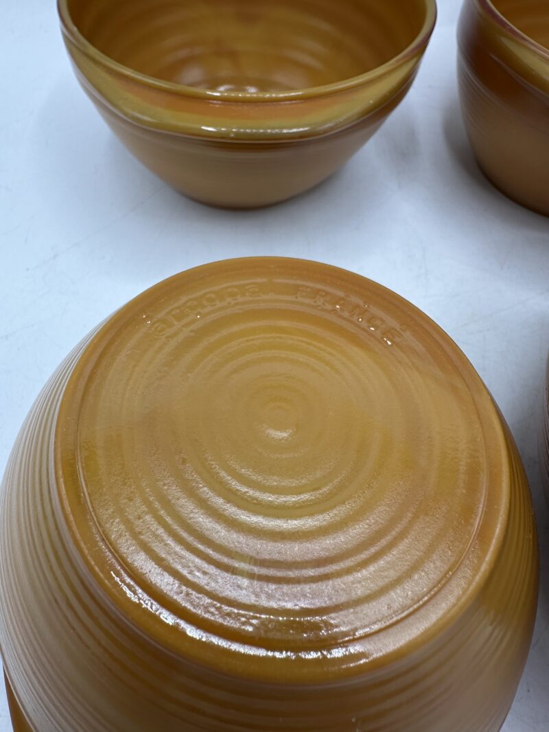 Ensemble de 4 bols Arcopal marron orange – Image 5