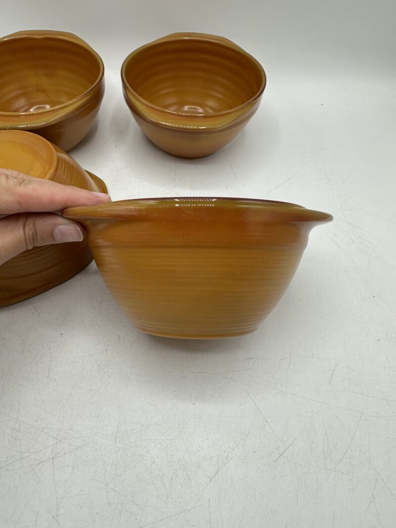 Ensemble de 4 bols Arcopal marron orange – Image 7