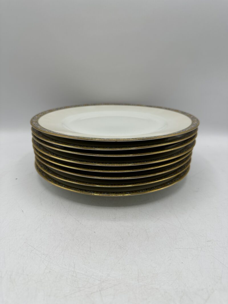 Lot de 8 assiettes Vignaud porcelaine de Limoges – Image 2