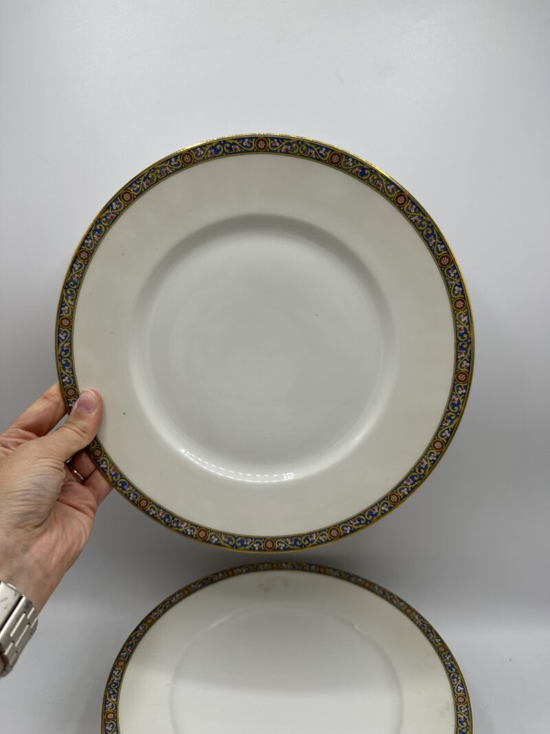 Lot de 8 assiettes Vignaud porcelaine de Limoges – Image 4