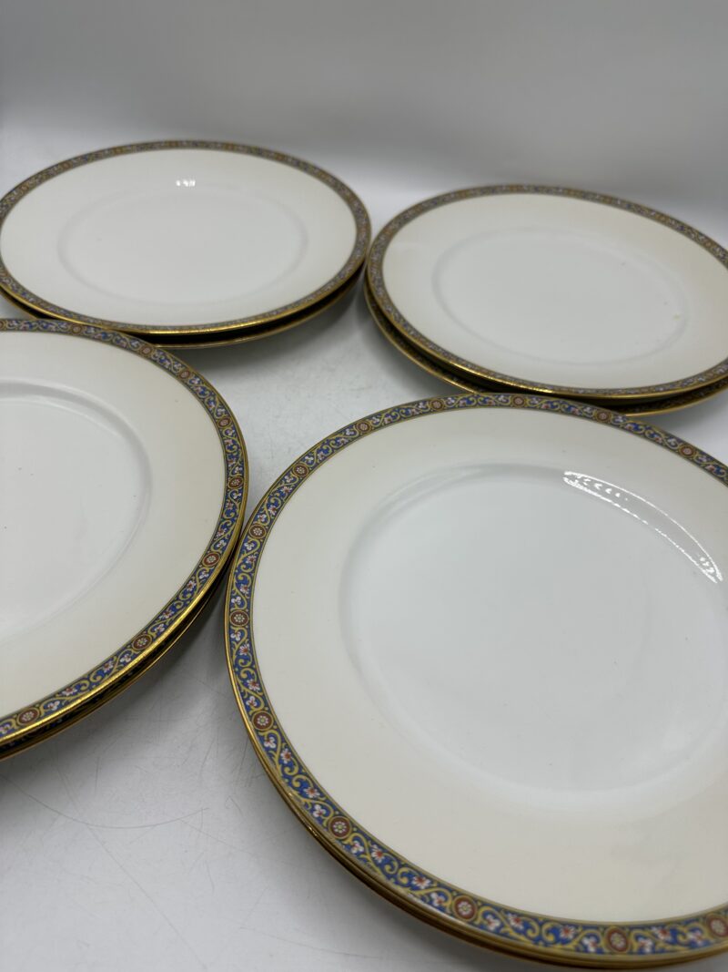 Lot de 8 assiettes Vignaud porcelaine de Limoges – Image 6