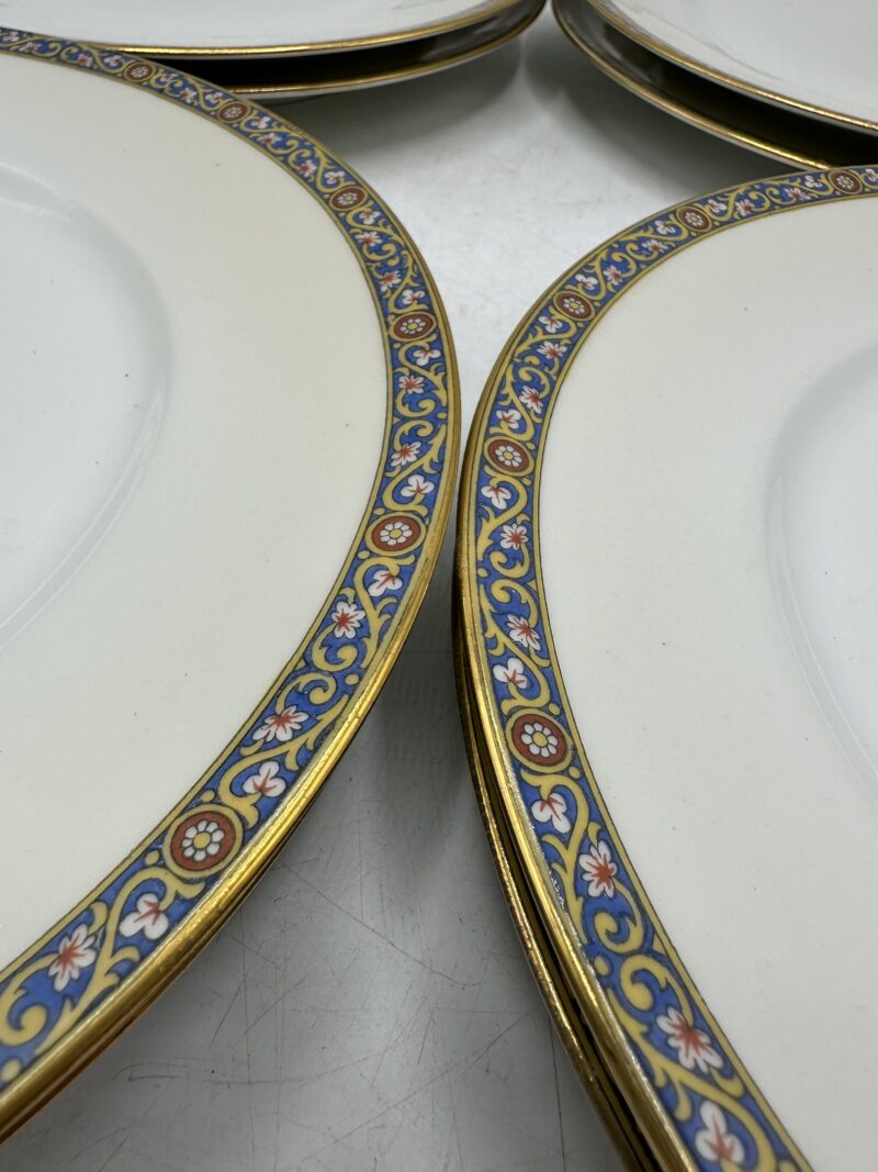 Lot de 8 assiettes Vignaud porcelaine de Limoges – Image 7