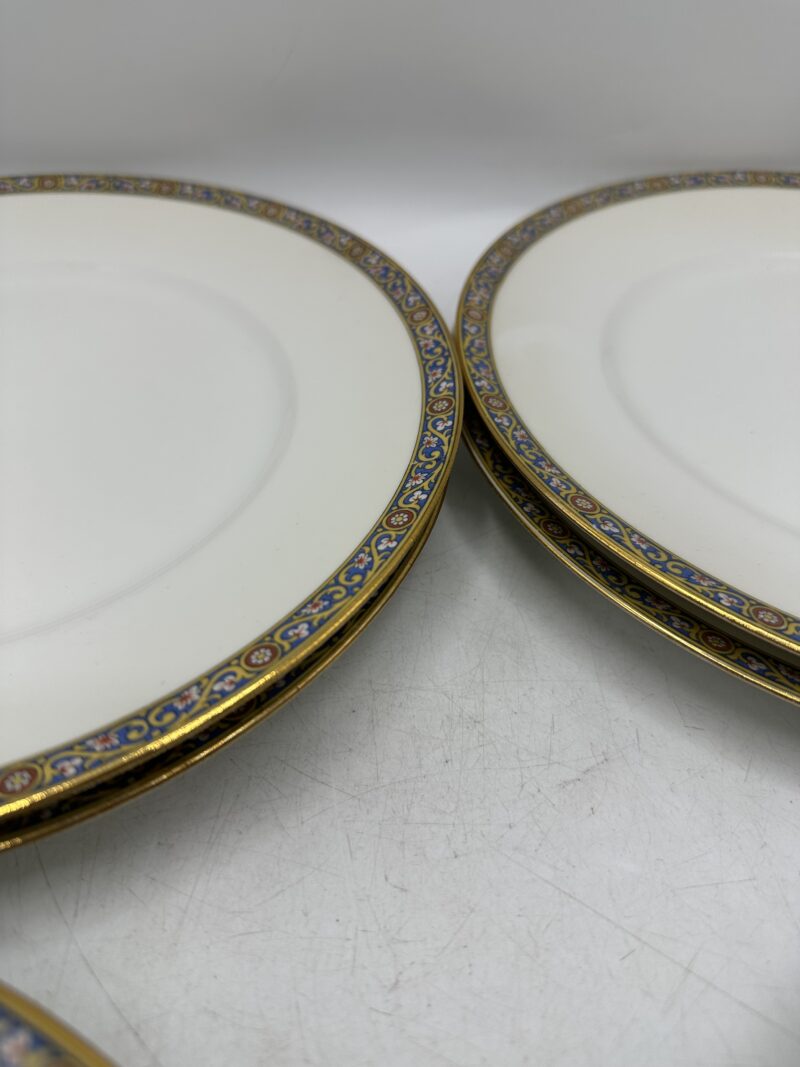 Lot de 8 assiettes Vignaud porcelaine de Limoges – Image 9