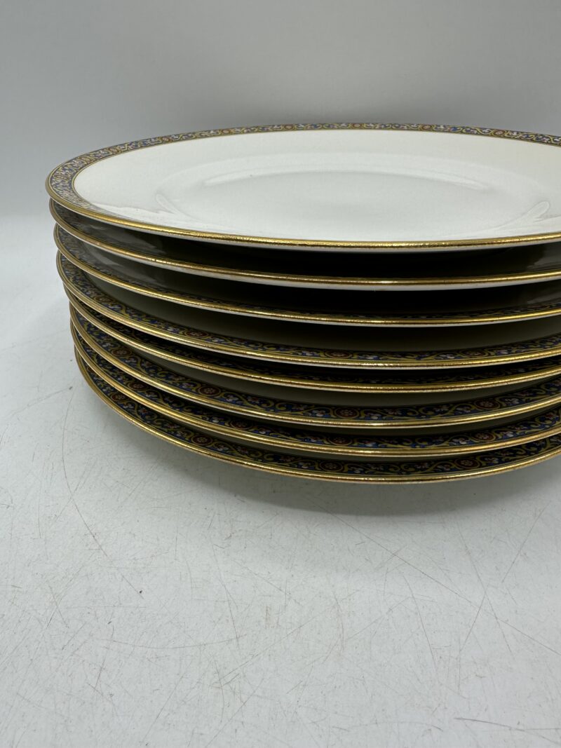 Lot de 8 assiettes Vignaud porcelaine de Limoges – Image 11