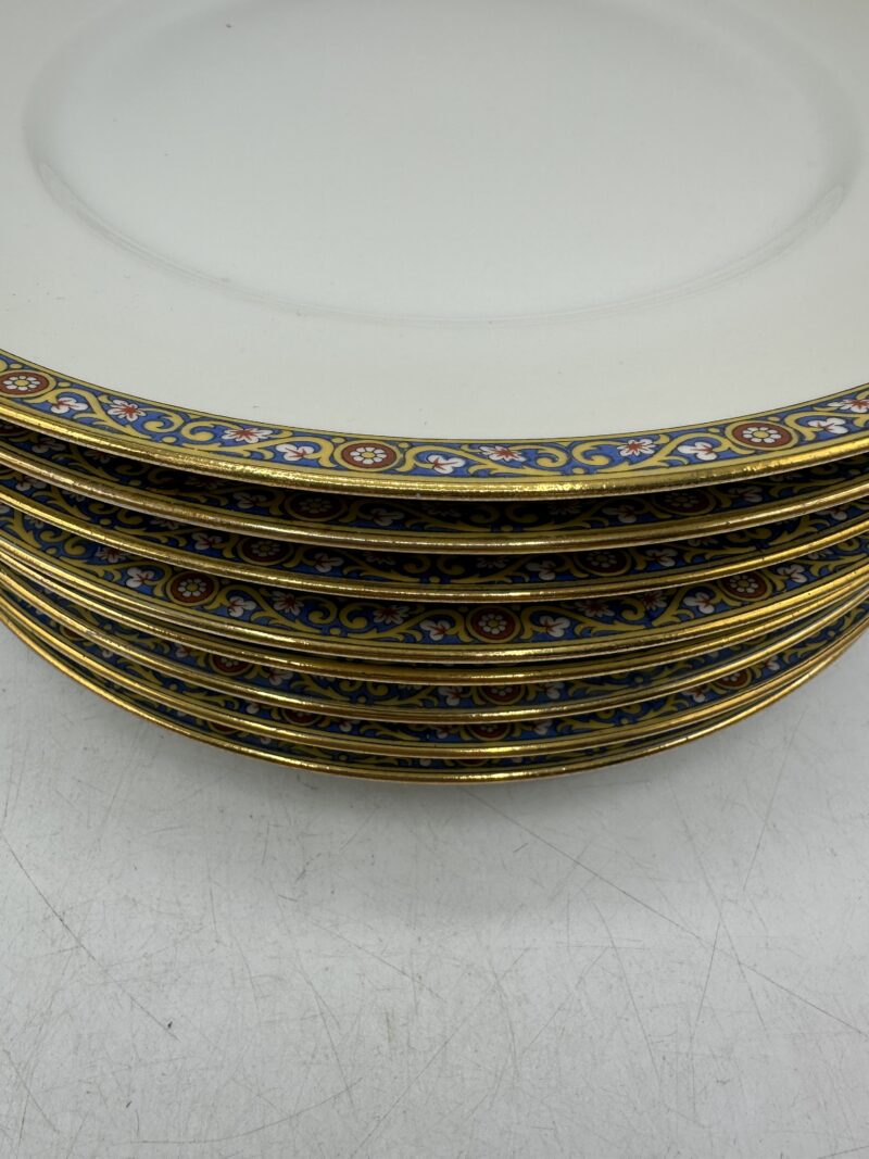 Lot de 8 assiettes Vignaud porcelaine de Limoges – Image 12