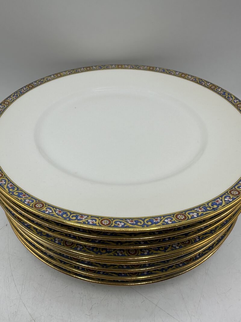 Lot de 8 assiettes Vignaud porcelaine de Limoges – Image 13