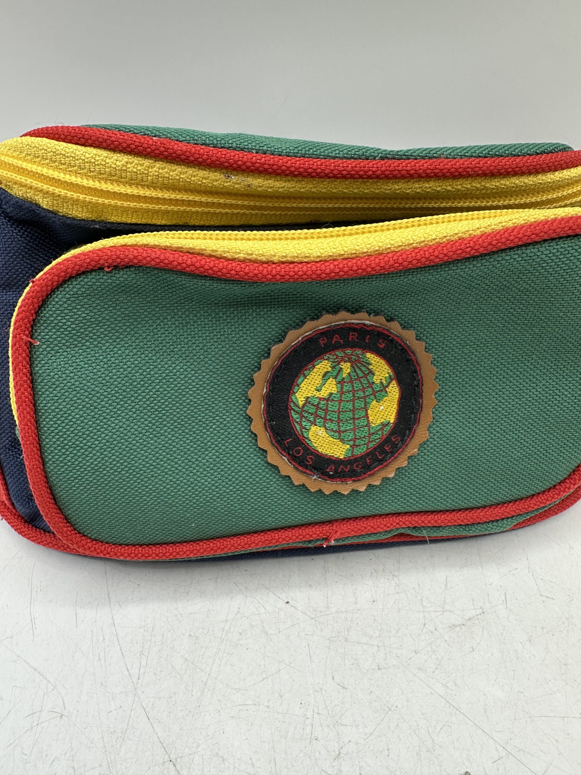 Petite sacoche banane vintage multicolore années 80-90 – Image 3