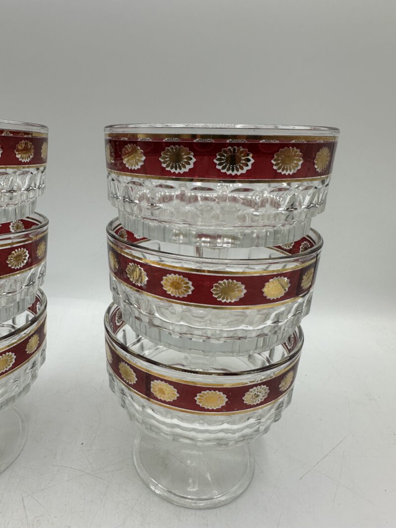 Lot de 6 coupelles sur pied style art déco – Image 3