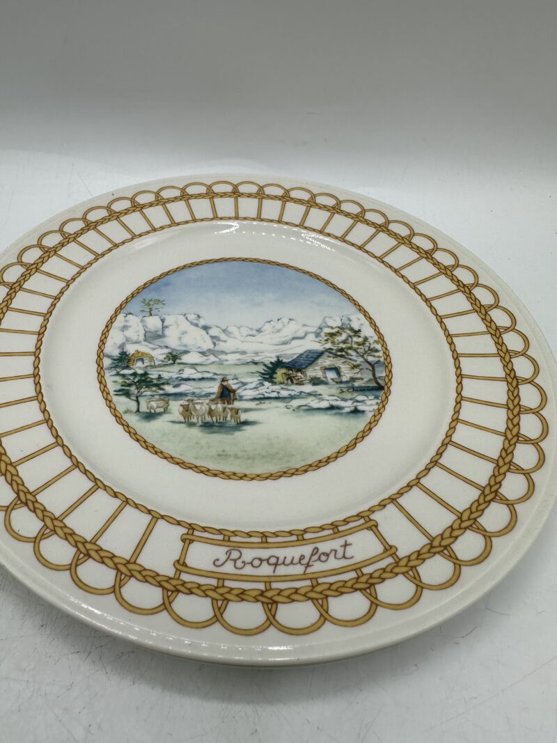 Ensemble 7 assiettes anciennes Corbeille Villeroy et Boch – Image 6