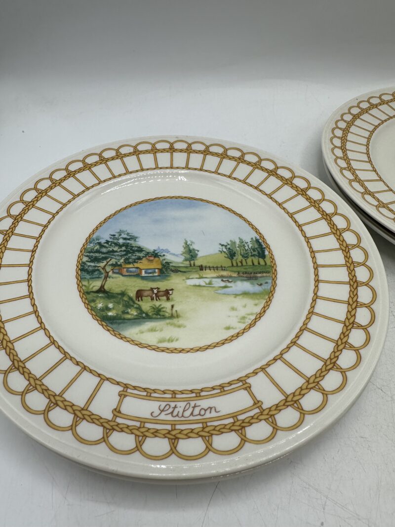 Ensemble 7 assiettes anciennes Corbeille Villeroy et Boch – Image 7