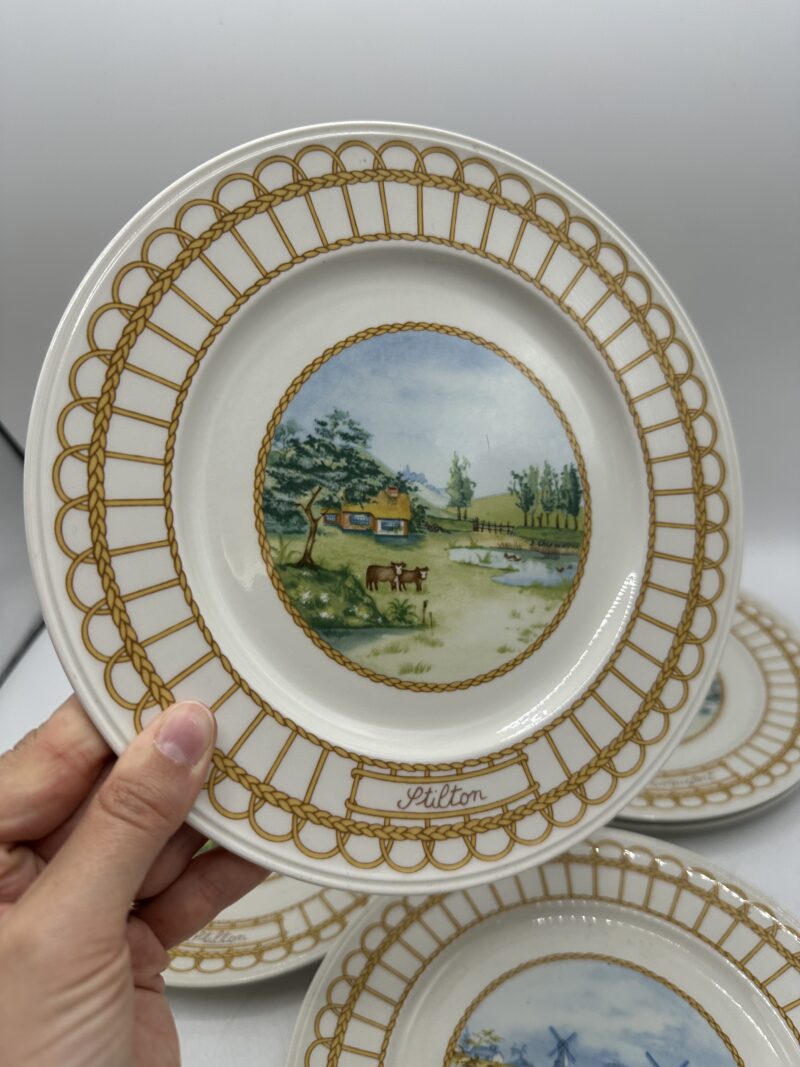 Ensemble 7 assiettes anciennes Corbeille Villeroy et Boch – Image 10
