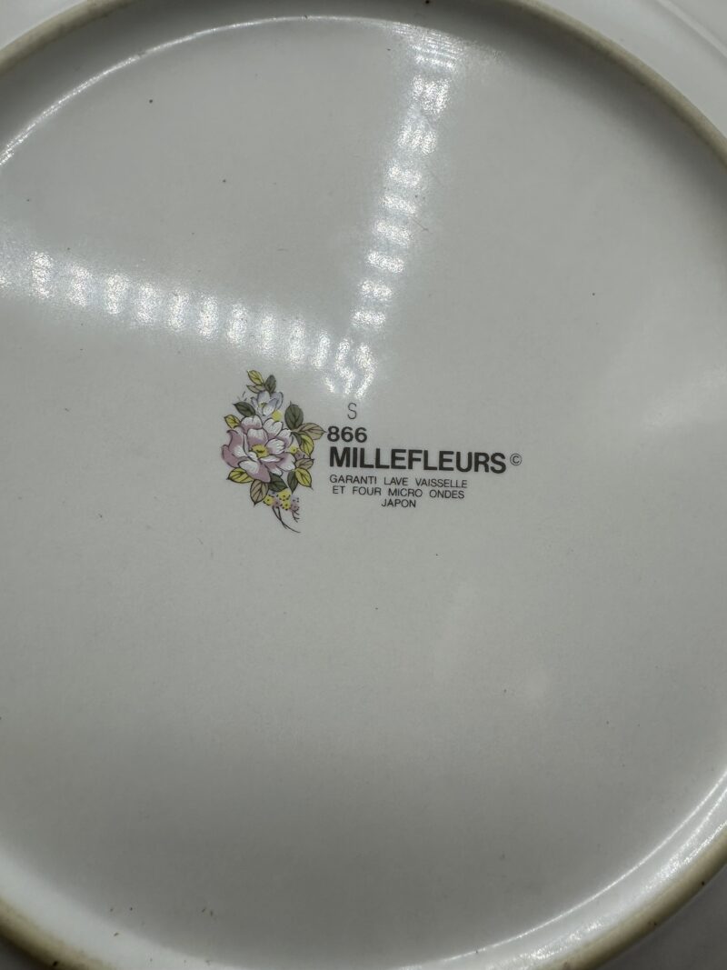 Lot 6 assiettes anciennes Millefleurs Japon – Image 8
