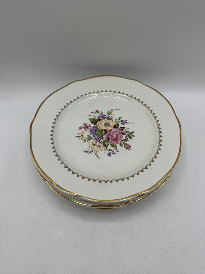 Lot de 6 assiettes fleuries Lunéville – Image 2