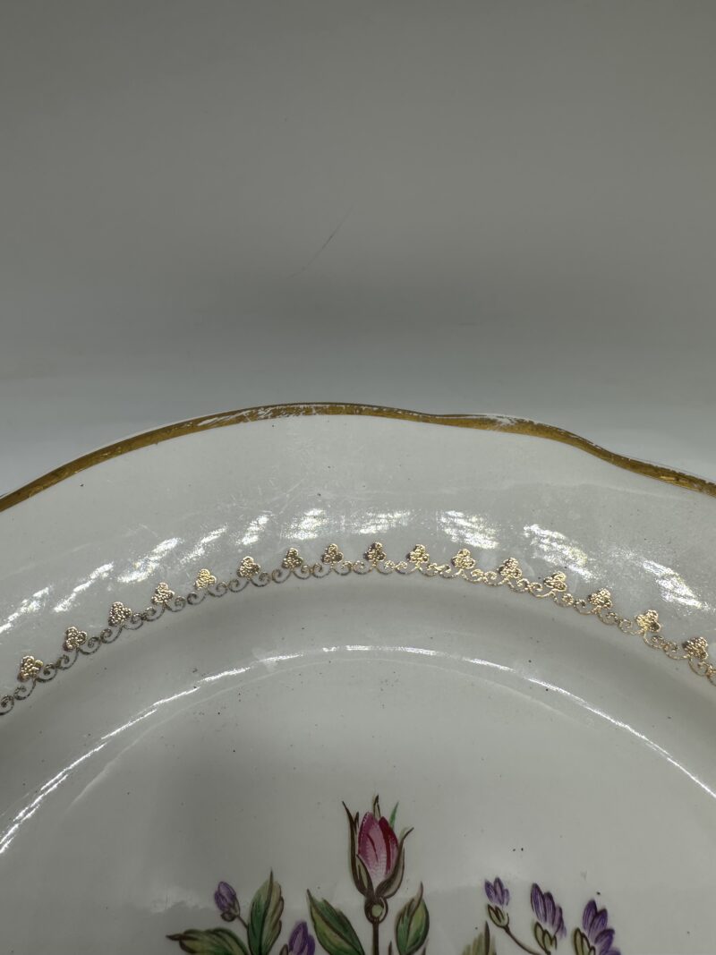 Lot de 6 assiettes fleuries Lunéville – Image 7