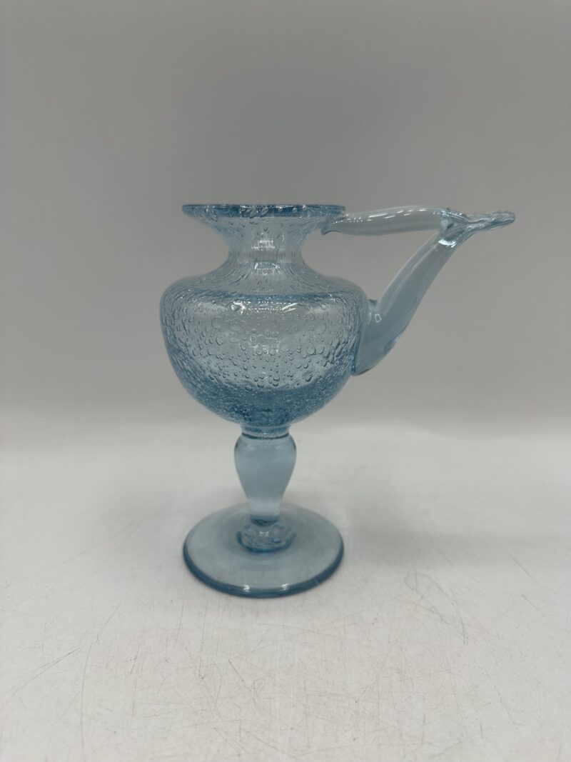 Lampe à huile en verre Biot bleu – Image 2