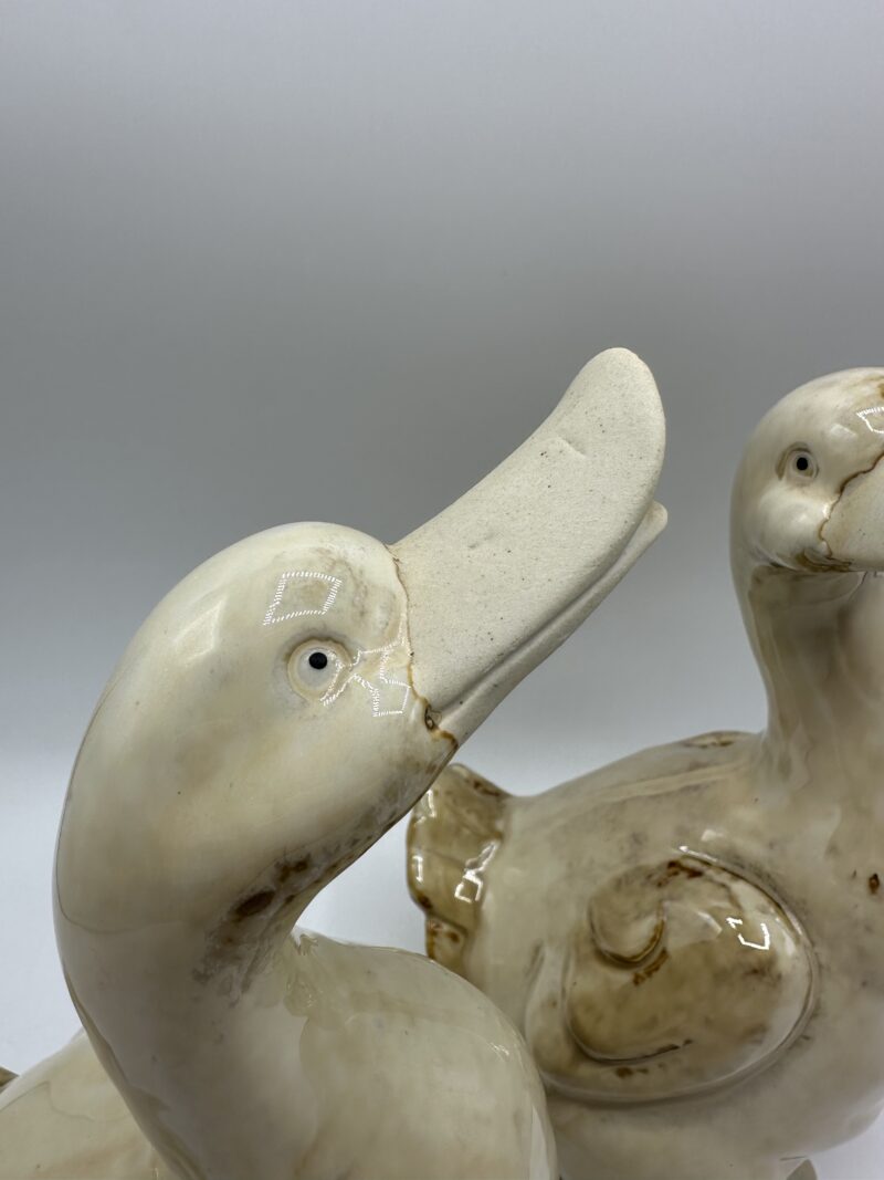 Duo d'oies décoratives céramique – Image 3