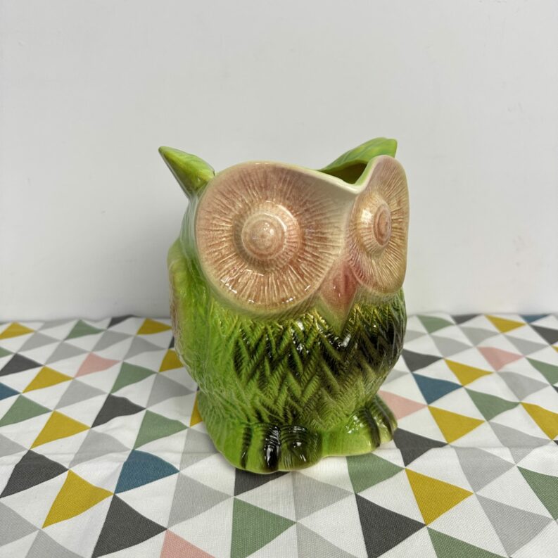 Pichet hiboux barbotine Sarreguemines