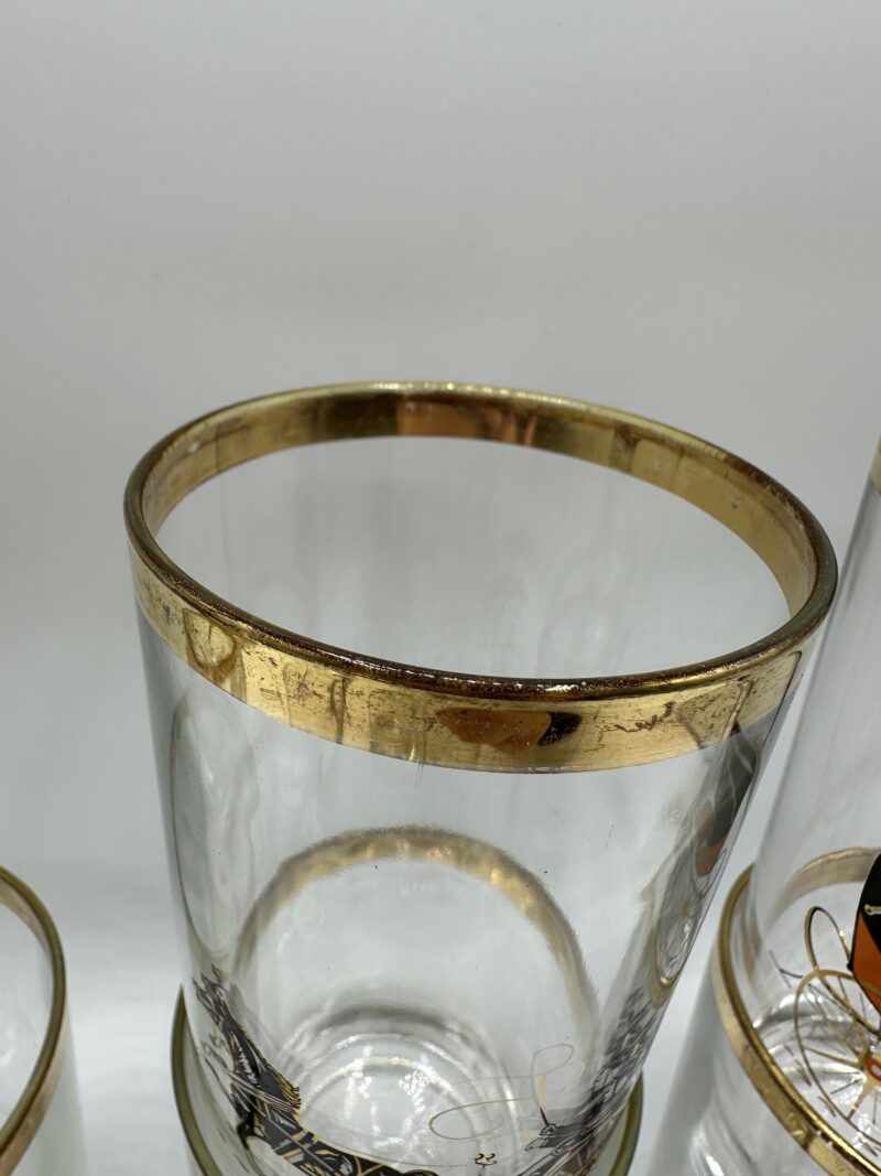10 verres vintage décor chevaux – Image 11