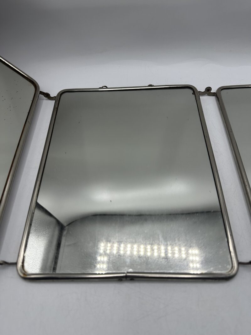 Miroir ancien triptyque vintage – Image 10