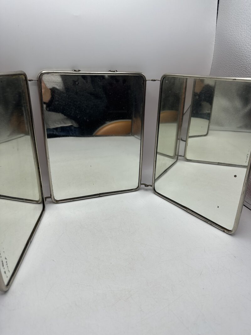 Miroir ancien triptyque vintage – Image 13