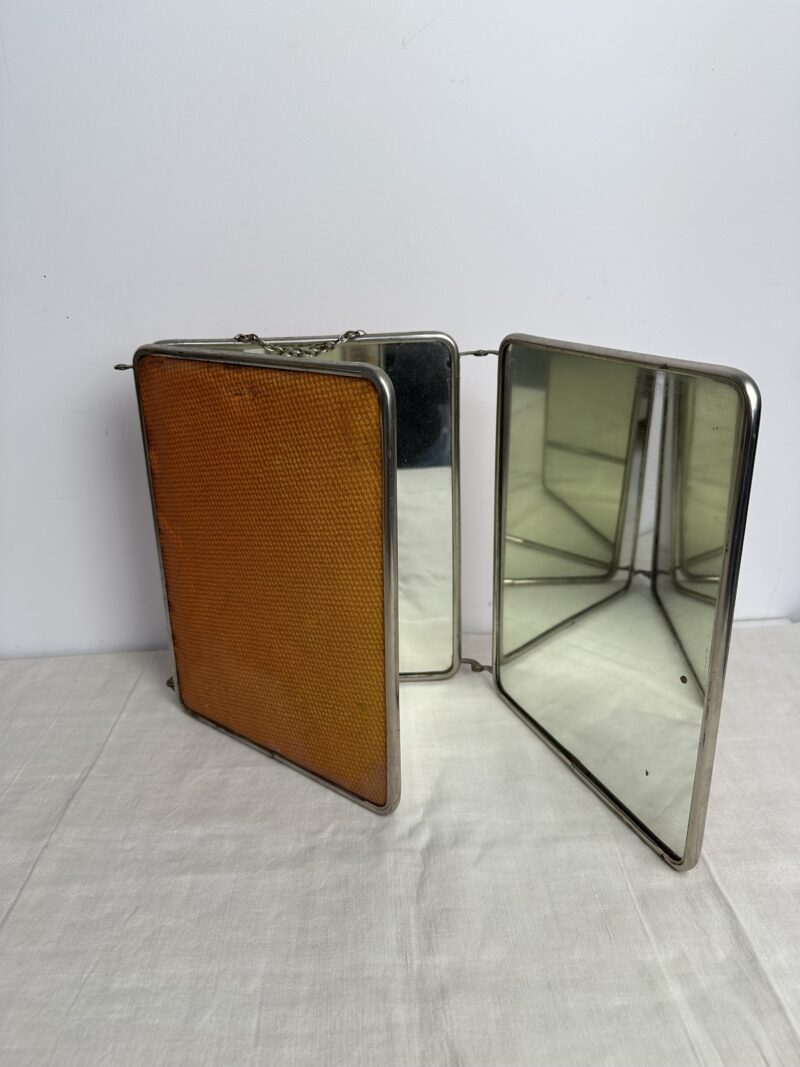 Miroir ancien triptyque vintage
