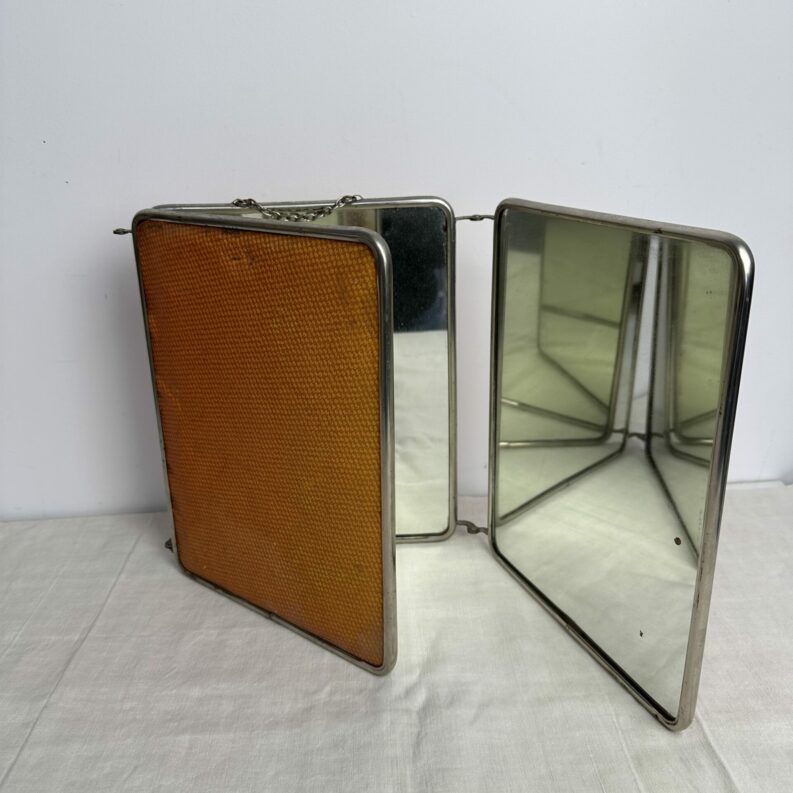 Miroir ancien triptyque vintage