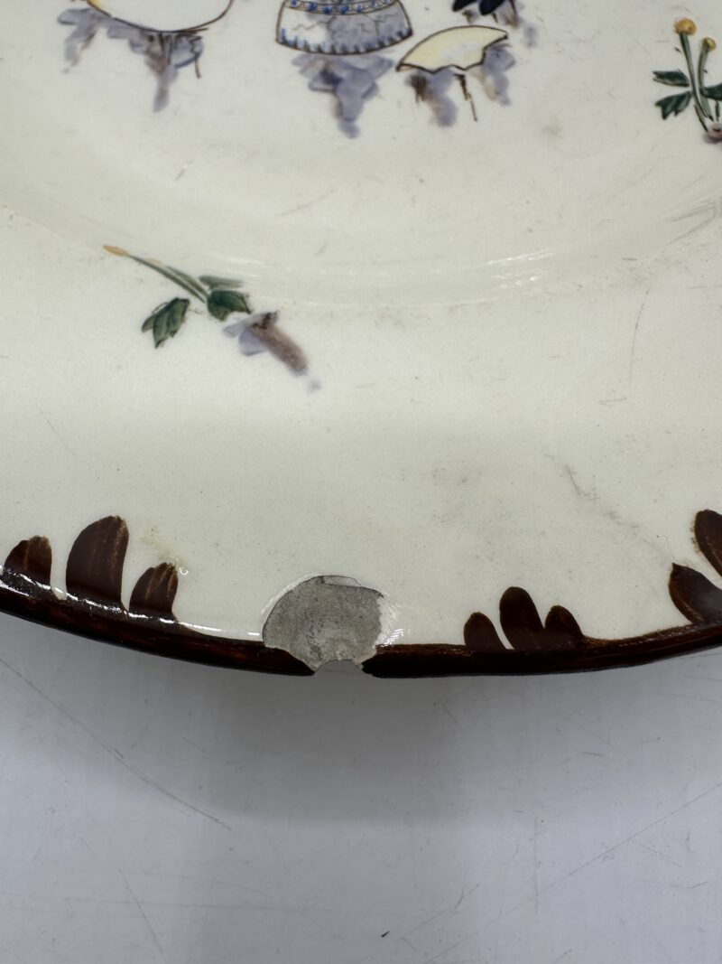 Assiettes polychrome Creil et Montereau – Image 5
